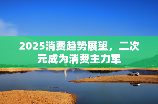 2025消费趋势展望，二次元成为消费主力军