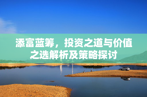 添富蓝筹，投资之道与价值之选解析及策略探讨