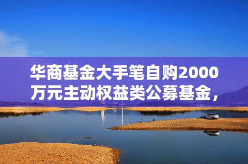 华商基金大手笔自购2000万元主动权益类公募基金，领跑行业新风尚